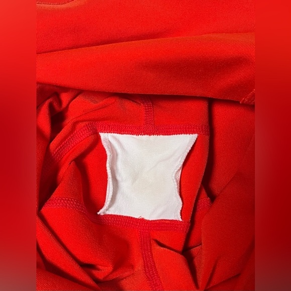 Alo Yoga Women's Size Small 28” High-Waist Mesh Panel Moto Leggings Cherry Red - Picture 8 of 10